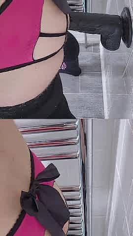 Massive Ebony Sex tool In My Bubble Sissy Butt