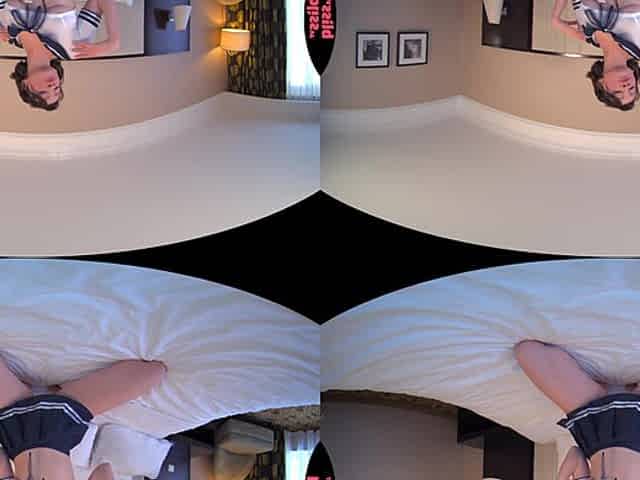 Schoolgirl In Bed Cosplay