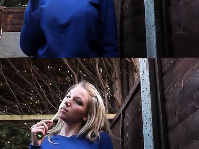 Horny big boobed fat chubby busty blonde