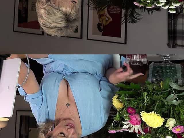 Shaved pussy blonde Tasha Reign with big boobs goes solo