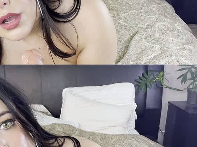 Big boob brunette masturbates on webcam