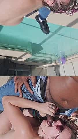 Poolside Hookup Gets a Mouthful of Cream