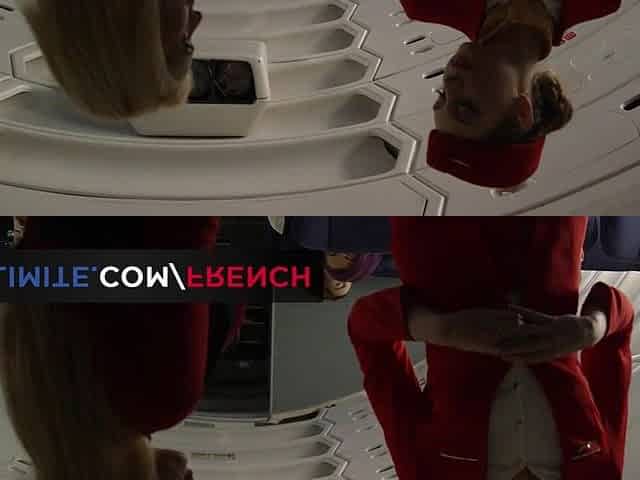 Secret sex with a stewardess during a flight
