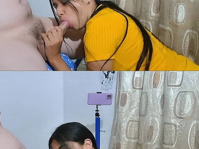 I Give My Stepdad a Big Blowjob in the Bathroom