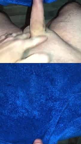 Dick Flash Towel Drop Then A Fleshlight Fuck Cumming All Over The Towel
