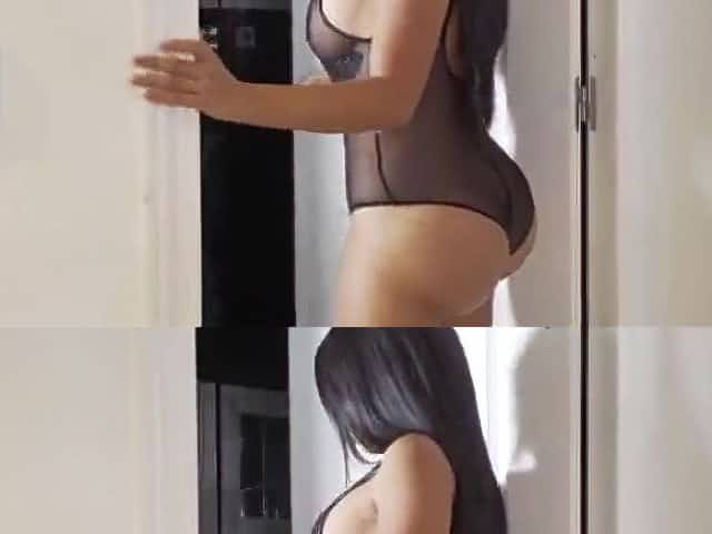 Kesha & Sheila Ortega in See through Lingerie