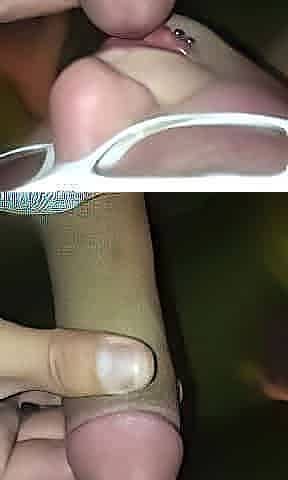Amateur wife licking pre cum close up