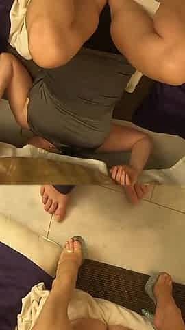 Your stepmom gets herself stuck under the bed and you get to have sex with her (POV)