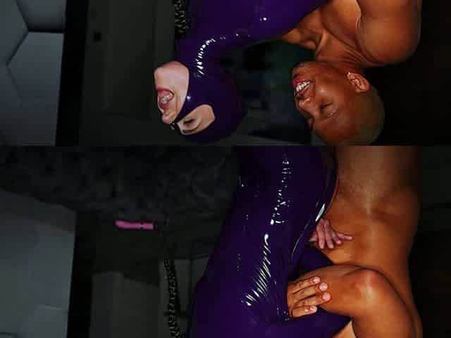 RICKYSROOM Nichole and Liz anal fuck in latex bodysuits