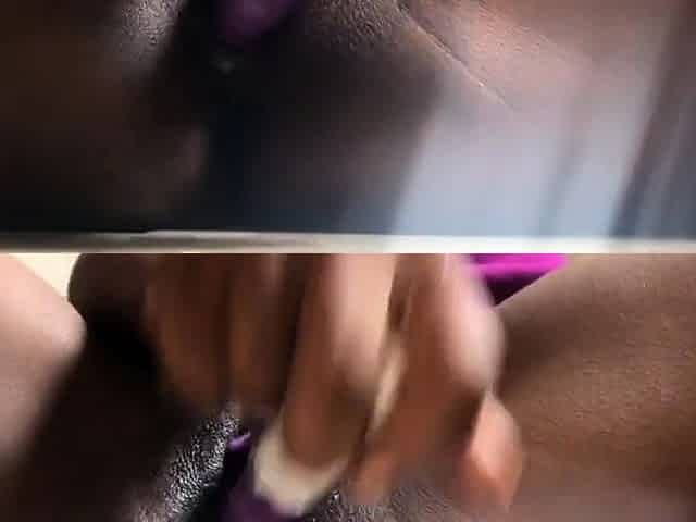 Ebony Amateur Samanthagayq's Solo Toy Climax