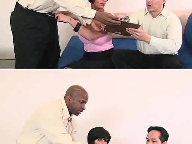 Cuckold likes to see his wife get pounded by ebony boyz