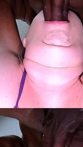 Chubby White BBW Gets Blacked
