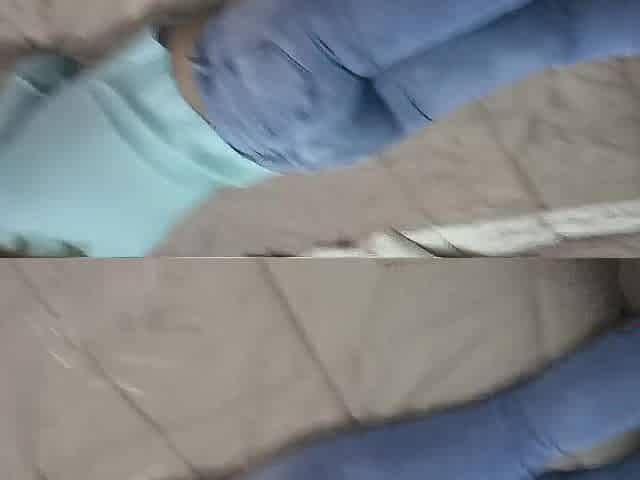 Stepmom gets on all fours, I pull down her jeans and this babe asks me to put it in her booty