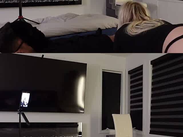 Chubby Blonde rides my cock to thank me for driving her home