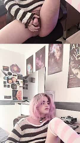 urpuppyluna seduces with soft femboy grace