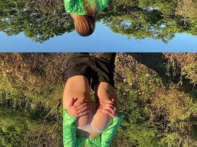 Big Ass Stranger Doggy Fucked in Public Park - Cum Walk in Panties