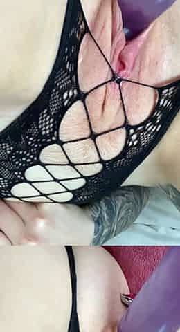 Amateur double toy masturbation
