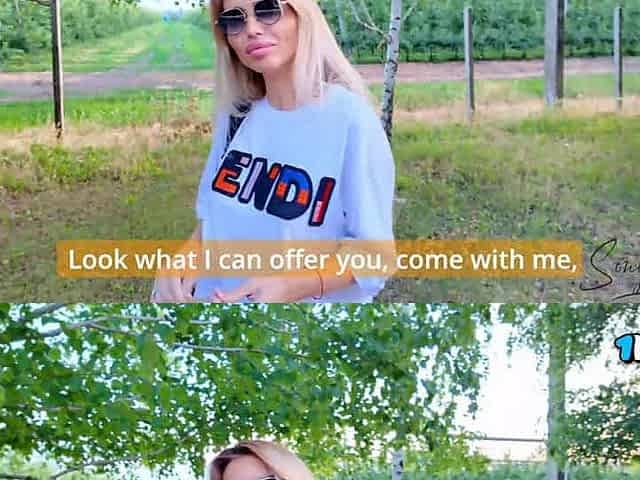 Hot ash-blonde milf cheats with muddy talk, donk clapping, immense funbags - perfect body!!