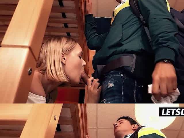 Ukrainian Teen Emily Hotty Punk The Hostel With These Moves - LETSDOEIT