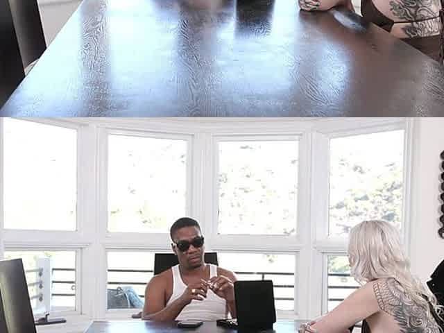 Slim Poke and Nichole Saphir's big cock action