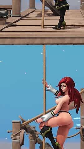 3D Big Booty Ms Fortune Lol Pole Dancing