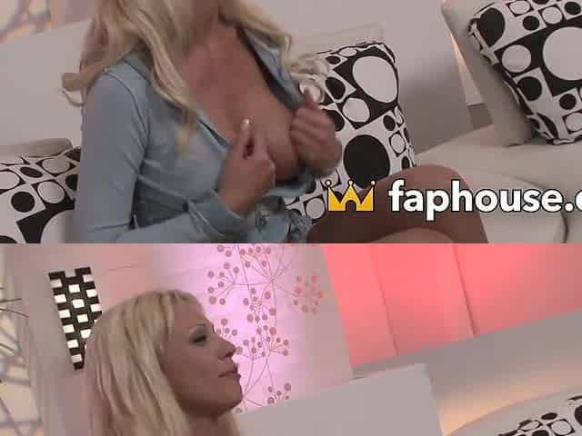 Blonde bombshell Tanya James indulges in kinky hook-up party