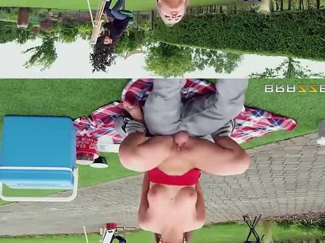 Is Fucking Her Married Neighbor In His Backyard, In The Middle Of The Day With Alessandra Jane