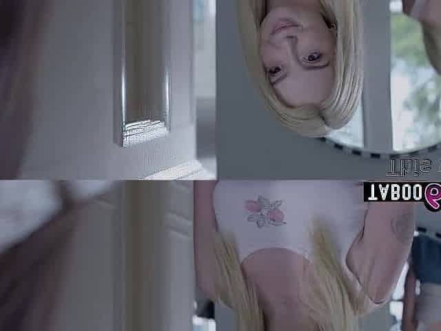 Stepdad takes advantage of the homeless girlfriend of stepdaughter