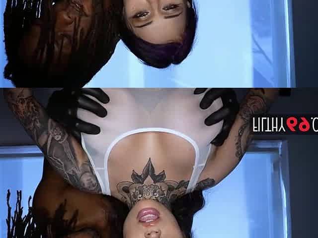 Large booty honey takes BBC after oil massage