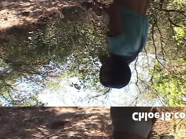 Hawt solo teen chloe outdoors