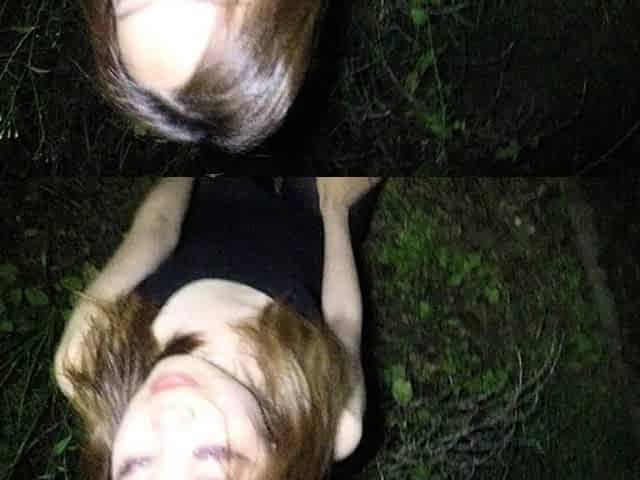 Horny Asian blowjob and cumshot outdoors