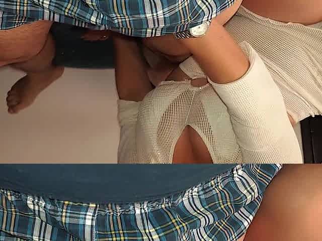 Sexy Latin babe Interrupts Me and Milks 2 Loads with Her Hand and Cunt Previous to Pool Time