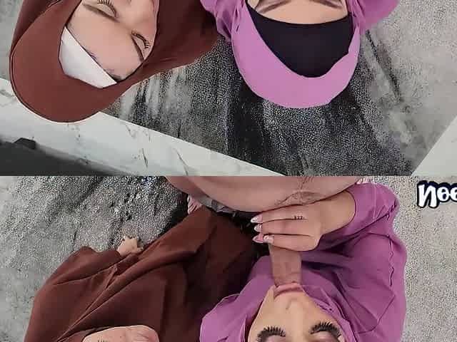 Hijab Stepsisters Fucked Together By Massive Pov Dick