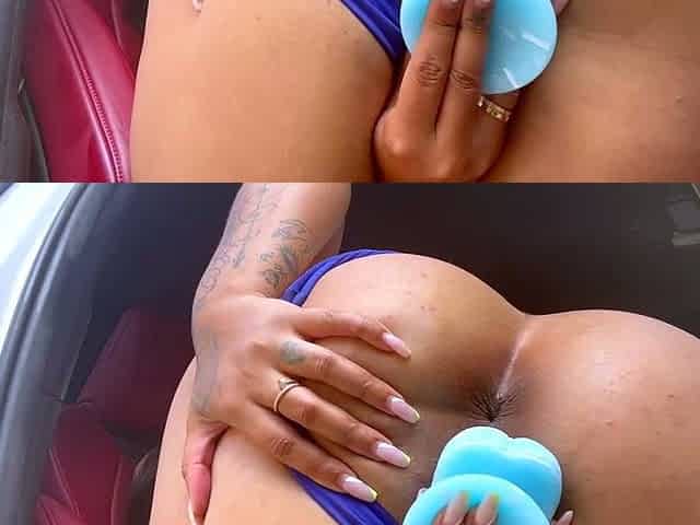 Amateur close up ass toying