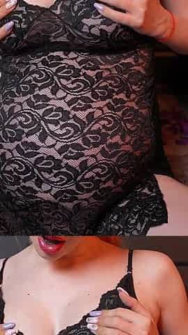 Belly Movements From Inside & Dirty Panties