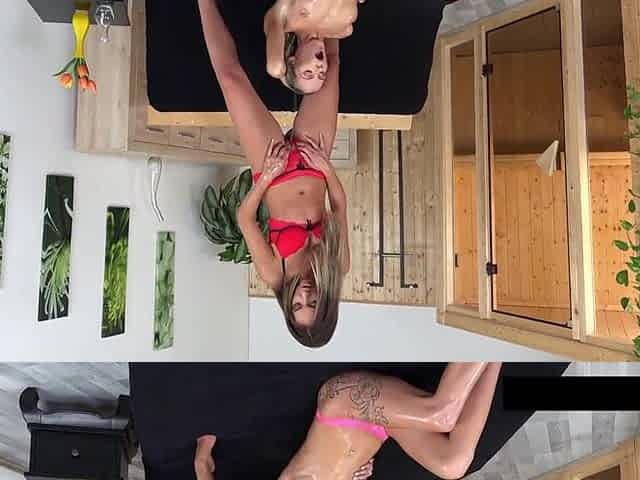 Thong On Urinate Spa with Puppy,Claudia Macc by VIPissy