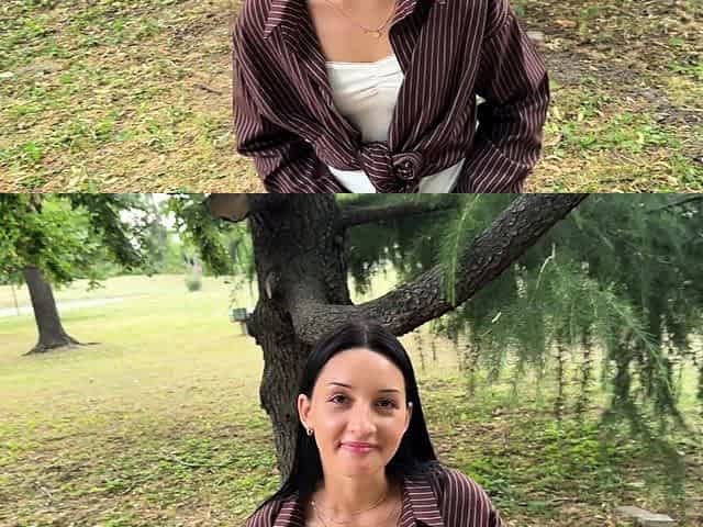 Pretty tourist has BEEN FUCKED IN A WOOD. Outdoor sex with