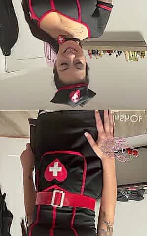 Lascivious nurse gets cream pied by BBC