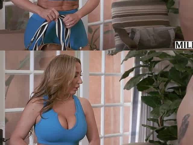 MILFY Curvy Fit Mamma Richelle Sucks His Crazy Youthful Wang Dry
