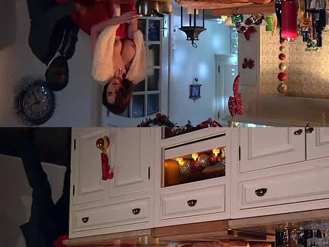 A mother I'd like to fuck gets drilled in the kitchen by a guest on Christmas Eve!
