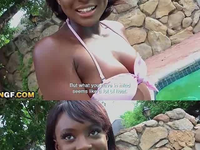 Giving My Ebony GF Her 1st Ever Anal Climax After I Bang Her Mouth