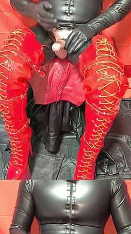masturbation in latex