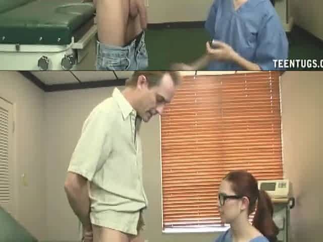 Redhead Nurse Jerking Treatment