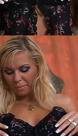Hot Blonde Nikita Playing Dildo Vibrator in Her Pussy