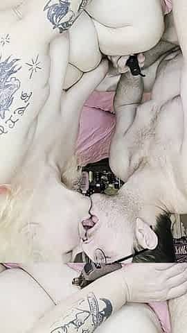 Tounge Action Leading to a Threesome