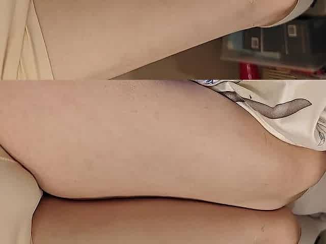 Femboy torments with body and breath
