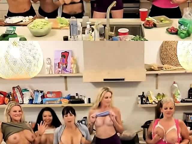 Blowjob and cum on big boobs