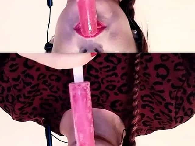 Flirty ASMR Sucking & Dribbling On My Lollipop Video