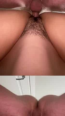 Deep POV Doggy Style: Hairy Girl Fucked Doggy Until...