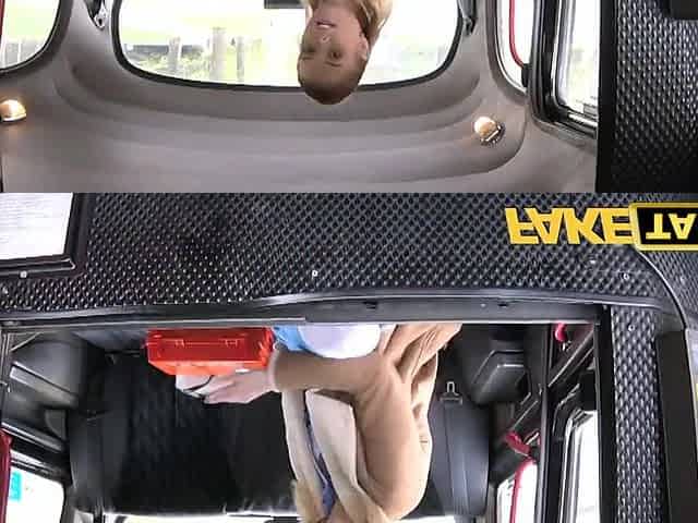 Fake Taxi Nurse in hawt underware has car sex